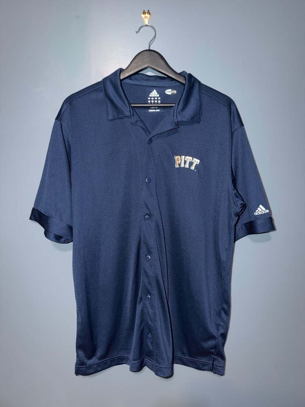 Adidas Pitt Panthers University Climalite Golf Polo Shirt